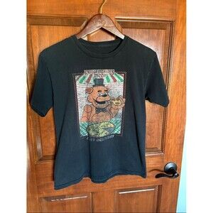 Five Nights at Freddy's Freddy Fazbear Pizza Graphic Tee - Black Boys Large